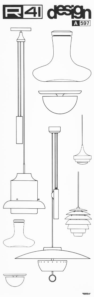 Lampadari, NERO. Trasferelli-Trasferibili R41 in fogli 9x25cm. p. 320 R41GRA597n - immagine aggiuntiva