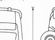 trasferibilir41 Peugeot 504, NERO. Trasferelli-Trasferibili R41 in fogli 9x25cm. p. 348 R41GRA684n.