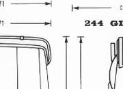 trasferibilir41 Volvo 244, NERO. Trasferelli-Trasferibili R41 in fogli 9x25cm. p. 349 R41GRA737n.