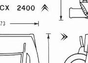trasferibilir41 Citroen Cx, NERO. Trasferelli-Trasferibili R41 in fogli 9x25cm. p. 347 .
