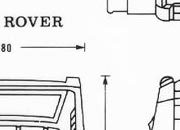 trasferibilir41 Range Rover, NERO. Trasferelli-Trasferibili R41 in fogli 9x25cm. p. 349 R41GRA760n.