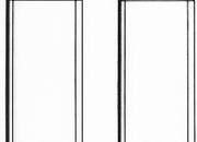 trasferibilir41 Porta, finestre 1:50, NERO. Trasferelli-Trasferibili R41 in fogli 9x25cm. p. 323 R41GRA794n.