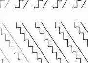 trasferibilir41 Scale in sezione, NERO. Trasferelli-Trasferibili R41 in fogli 9x25cm. p. 312 R41GRA848n.