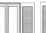 trasferibilir41 Porta, finestre 1:50, NERO. Trasferelli-Trasferibili R41 in fogli 9x25cm. p. 322 R41GRA863n.