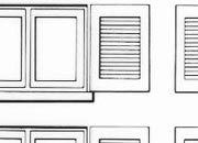 trasferibilir41 Porta, finestre 1:50, NERO. Trasferelli-Trasferibili R41 in fogli 9x25cm. p. 322 R41GRA864n.