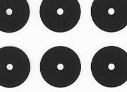 trasferibilir41 Circle pads, NERO. Trasferelli-Trasferibili R41 in fogli 9x25cm. p. 713 R41GRC127LN.