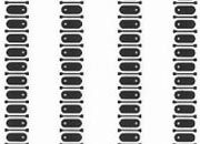 trasferibilir41 Dual in line, NERO. Trasferelli-Trasferibili R41 in fogli 9x25cm. p. 728 .