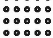 trasferibilir41 Circle pads, NERO. Trasferelli-Trasferibili R41 in fogli 9x25cm. p. 715 R41GRC1997Ln.