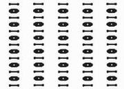 trasferibilir41 Dual in line, NERO. Trasferelli-Trasferibili R41 in fogli 9x25cm. p. 729 .