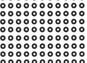 trasferibilir41 Circle pads, NERO. Trasferelli-Trasferibili R41 in fogli 9x25cm R41GRC42LN.