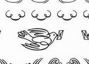 trasferibilir41 Fregi-Decorazioni, NERO. Trasferelli-Trasferibili R41 in fogli 9x25cm. p. 235 .