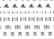 trasferibilir41 Simboli turistici, NERO. Trasferelli-Trasferibili R41 in fogli 9x25cm R41GRG1316N.