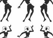 trasferibilir41 Silhouettes, NERO. Trasferelli-Trasferibili R41 in fogli 9x25cm. p. 224 .