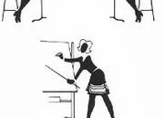 trasferibilir41 Silhouettes, NERO. Trasferelli-Trasferibili R41 in fogli 9x25cm. p. 224 .