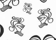 trasferibilir41 Fregi-Corone-Stemmi, NERO. Trasferelli-Trasferibili R41 in fogli 9x25cm. p. 234 R41GRG1370N.