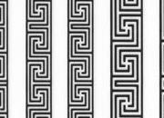 trasferibilir41 Fregi di contorno, NERO. Trasferelli-Trasferibili R41 in fogli 8,3x35cm. p. 209 .