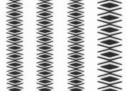 trasferibilir41 Fregi di contorno, NERO. Trasferelli-Trasferibili R41 in fogli 8,3x35cm. p. 208 .