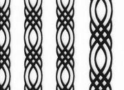 trasferibilir41 Fregi di contorno, NERO. Trasferelli-Trasferibili R41 in fogli 8,3x35cm. p. 209 .