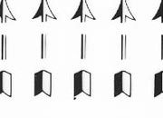 trasferibilir41 Frecce, NERO. Trasferelli-Trasferibili R41 in fogli 9x25cm. p. 241 .