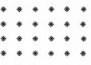 trasferibilir41 Asterischi misura 1, NERO. Trasferelli-Trasferibili R41 in fogli 9x25cm. p. 215 .