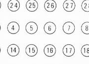 trasferibilir41 Numeri per richiami, NERO. Trasferelli-Trasferibili R41 in fogli 9x25cm. p. 244 R41GRG717N.