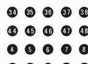 trasferibilir41 Numeri per richiami, NERO. Trasferelli-Trasferibili R41 in fogli 9x25cm. p. 244 R41GRG720N.