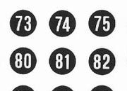 trasferibilir41 Numeri per richiami, NERO. Trasferelli-Trasferibili R41 in fogli 9x25cm. p. 245 .