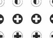 trasferibilir41 Tondi, NERO. Trasferelli-Trasferibili R41 in fogli 9x25cm. p. 217 .