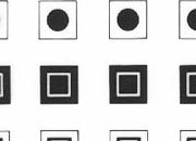 trasferibilir41 Tondi, Quadrati, NERO. Trasferelli-Trasferibili R41 in fogli 9x25cm. p. 217 .