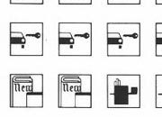 trasferibilir41 Simboli turistici, NERO. Trasferelli-Trasferibili R41 in fogli 9x25cm. p. 228 R41GRG890N.