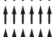 trasferibilir41 Frecce, NERO. Trasferelli-Trasferibili R41 in fogli 9x25cm. p. 240 R41GRG935n.