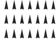 trasferibilir41 Frecce, NERO. Trasferelli-Trasferibili R41 in fogli 9x25cm. p. 239 .