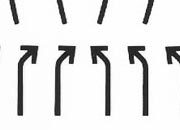 trasferibilir41 Frecce, NERO. Trasferelli-Trasferibili R41 in fogli 9x25cm. p. 239 R41GRG942N.