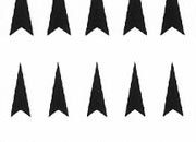 trasferibilir41 Frecce, NERO. Trasferelli-Trasferibili R41 in fogli 9x25cm. p. 239 .