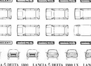 trasferibilir41 Fiat Regata, Argenta, NERO. Trasferelli-Trasferibili R41 in fogli 9x25cm R41GRI1028N.