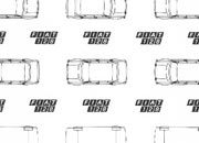 trasferibilir41 Fiat 128, Fiat 125, NERO. Trasferelli-Trasferibili R41 in fogli 9x25cm R41GRI1254N.