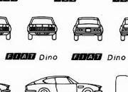 trasferibilir41 Fiat 130, Dino, NERO. Trasferelli-Trasferibili R41 in fogli 9x25cm. p. 621 R41GRI1256N.