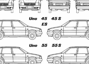 trasferibilir41 Fiat Uno, NERO. Trasferelli-Trasferibili R41 in fogli 9x25cm  R41GRI1271N