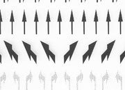 trasferibilir41 Segnaletica frecce, NERO. Trasferelli-Trasferibili R41 in fogli 9x25cm .