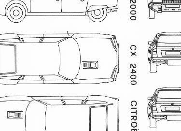 trasferibilir41 Citro�n CX, GS, NERO. Trasferelli-Trasferibili R41 in fogli 9x25cm .