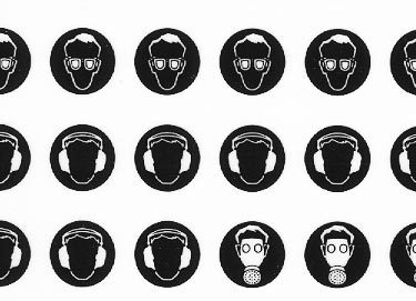 trasferibilir41 Segnaletica di sicurezza, NERO. Trasferelli-Trasferibili R41 in fogli 9x25cm .