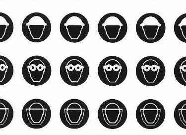 trasferibilir41 Segnaletica di sicurezza, NERO. Trasferelli-Trasferibili R41 in fogli 9x25cm .