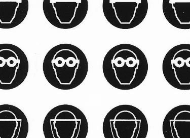 trasferibilir41 Segnaletica di sicurezza, NERO. Trasferelli-Trasferibili R41 in fogli 9x25cm .