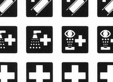 trasferibilir41 Segnaletica di sicurezza, NERO. Trasferelli-Trasferibili R41 in fogli 9x25cm .