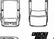 trasferibilir41 Fiat 126-130, NERO. Trasferelli-Trasferibili R41 in fogli 9x25cm. p. 613 R41GRI665N.