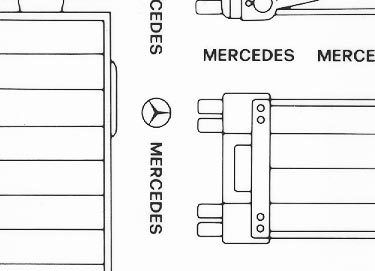 trasferibilir41 Autosnodati Mercedes, NERO. Trasferelli-Trasferibili R41 in fogli 9x25cm R41GRI672N.