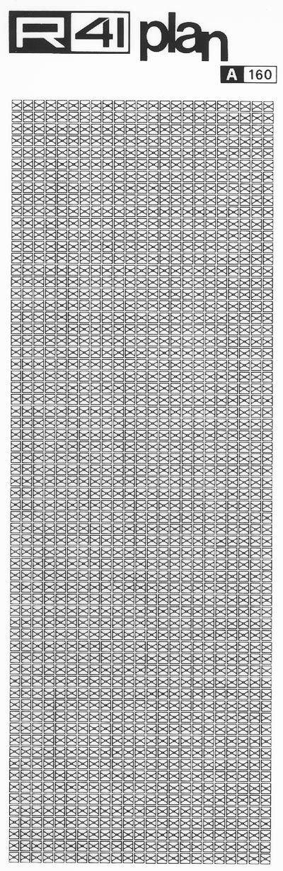 Trame pavimenti 1:100, NERO. Trasferelli-Trasferibili R41 in fogli 9x25cm R41GRP160N - immagine aggiuntiva