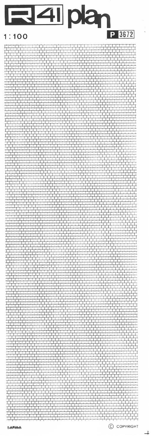 Trame pavimenti 1:100, NERO. Trasferelli-Trasferibili R41 in fogli 9x25cm R41GRP3672N - immagine aggiuntiva