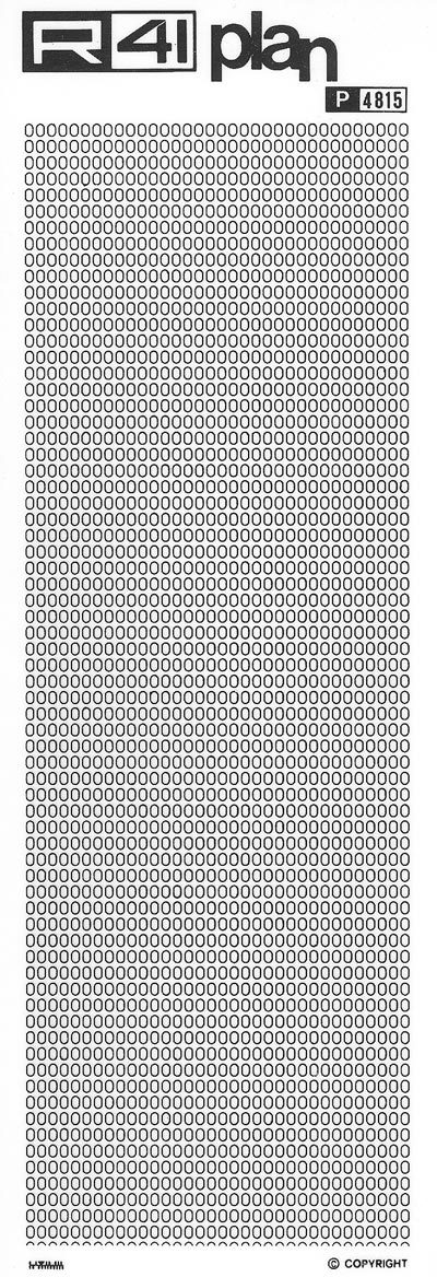 Trame ovali, NERO. Trasferelli-Trasferibili R41 in fogli 9x25cm R41GRP4815N - immagine aggiuntiva