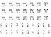 trasferibilir41 Radiatori, NERO. Trasferelli-Trasferibili R41 in fogli 9x25cm  R41GRR1172N